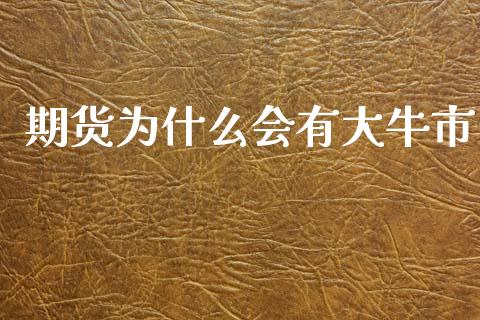 期货为什么会有大牛市_https://cj006.lansai.wang_财经新闻_第1张