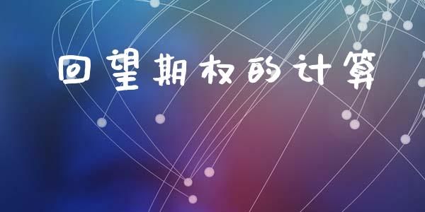 回望期权的计算_https://cj006.lansai.wang_财经新闻_第1张