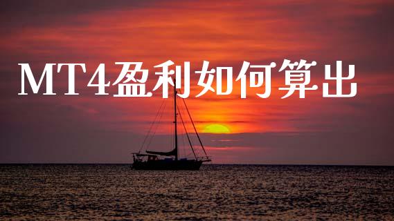 MT4盈利如何算出_https://cj006.lansai.wang_全球市场_第1张