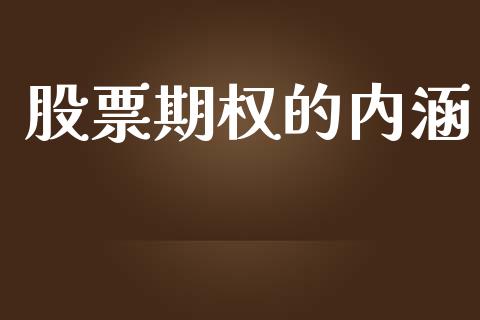股票期权的内涵_https://cj006.lansai.wang_债券资讯_第1张