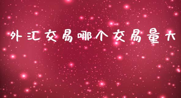 外汇交易哪个交易量大_https://cj006.lansai.wang_金融监管_第1张