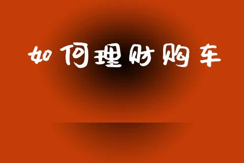如何理财购车_https://cj006.lansai.wang_外汇交易_第1张