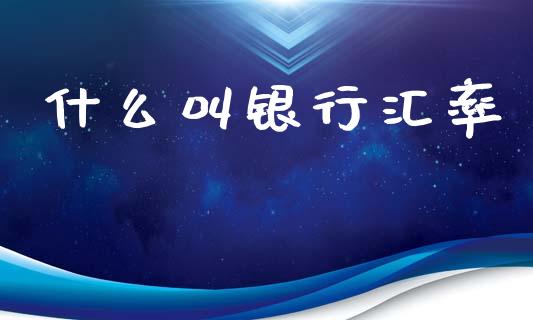 什么叫银行汇率_https://cj006.lansai.wang_债券资讯_第1张
