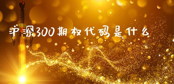 沪深300期权代码是什么_https://cj006.lansai.wang_金融监管_第1张