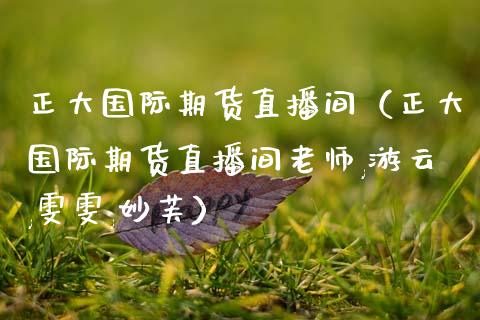 正大国际期货直播间（正大国际期货直播间老师,游云,雯雯,妙芙）_https://cj006.lansai.wang_金融监管_第1张
