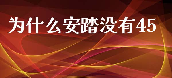 为什么安踏没有45_https://cj006.lansai.wang_期货开户_第1张