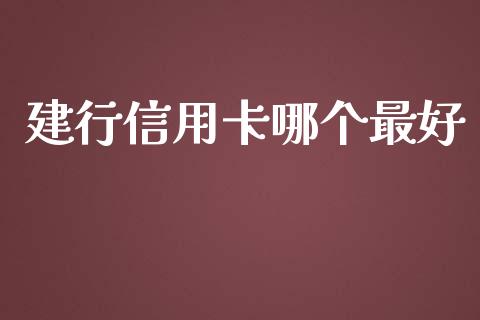 建行信用卡哪个最好_https://cj006.lansai.wang_金融监管_第1张