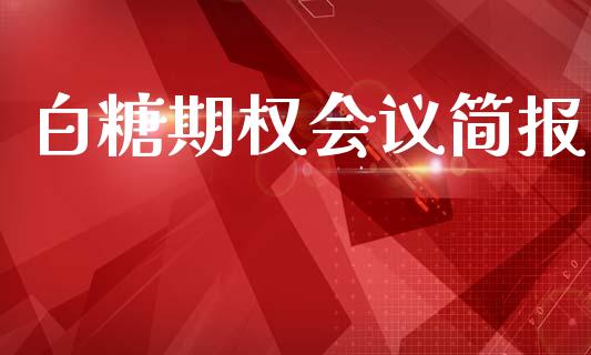 白糖期权会议简报_https://cj006.lansai.wang_财经新闻_第1张