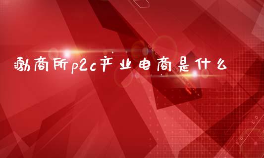 渤商所p2c产业电商是什么_https://cj006.lansai.wang_债券资讯_第1张
