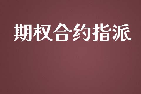 期权合约指派_https://cj006.lansai.wang_金融监管_第1张