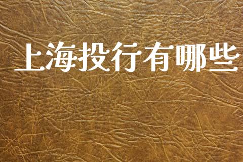 上海投行有哪些_全球市场_第1张_期货开户_金融监管_外汇交易_债券资讯_全球市场_财经新闻 上海投行有哪些_https://cj006.lansai.wang_全球市场_第1张