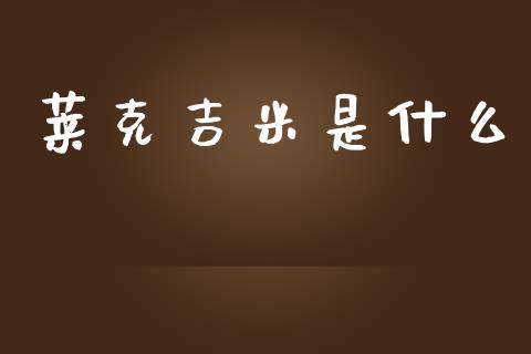 莱克吉米是什么_https://cj006.lansai.wang_债券资讯_第1张