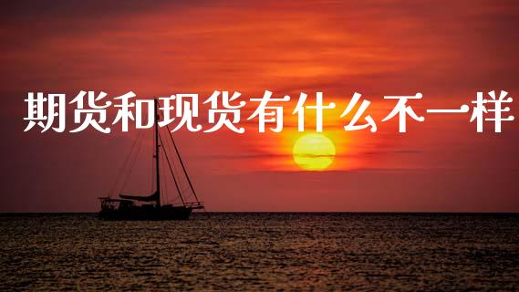 期货和现货有什么不一样_https://cj006.lansai.wang_外汇交易_第1张