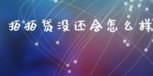 拍拍贷没还会怎么样_https://cj006.lansai.wang_财经新闻_第1张