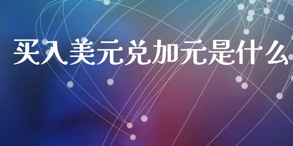 买入美元兑加元是什么_https://cj006.lansai.wang_全球市场_第1张