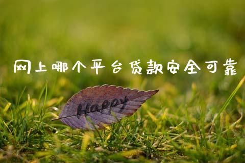 网上哪个平台贷款安全可靠_https://cj006.lansai.wang_金融监管_第1张