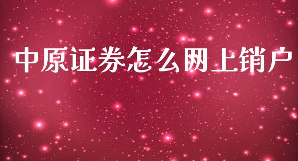 中原证券怎么网上销户_https://cj006.lansai.wang_金融监管_第1张