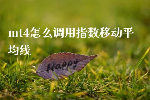 mt4怎么调用指数移动平均线_https://cj006.lansai.wang_财经新闻_第1张