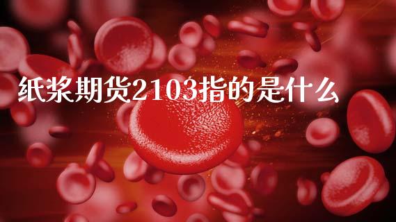 纸浆期货2103指的是什么_https://cj006.lansai.wang_财经新闻_第1张