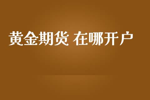 黄金期货 在哪开户_https://cj006.lansai.wang_财经新闻_第1张