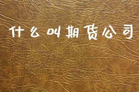 什么叫期货公司_https://cj006.lansai.wang_全球市场_第1张