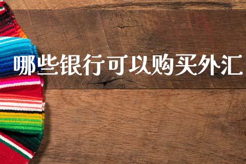 哪些银行可以购买外汇_https://cj006.lansai.wang_全球市场_第1张