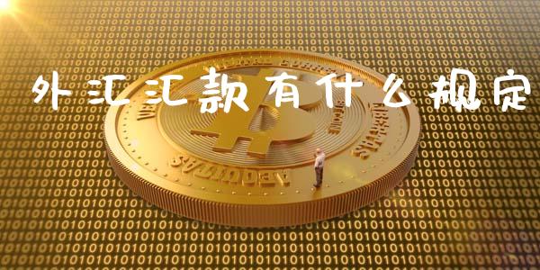 外汇汇款有什么规定_https://cj006.lansai.wang_全球市场_第1张