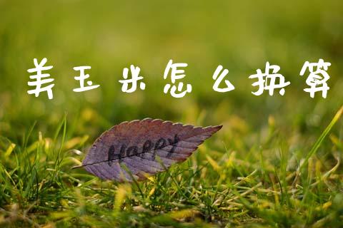 美玉米怎么换算_https://cj006.lansai.wang_金融监管_第1张