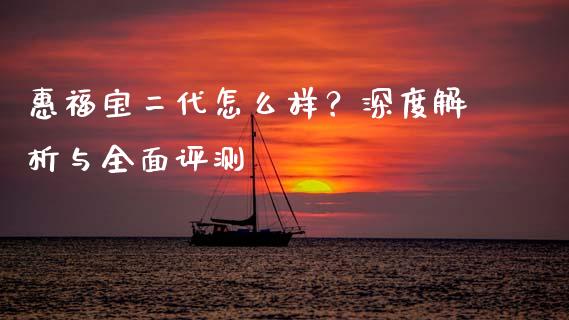 惠福宝二代怎么样？深度解析与全面评测_https://cj006.lansai.wang_全球市场_第1张