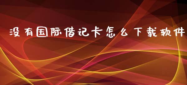 没有国际借记卡怎么下载软件_https://cj006.lansai.wang_债券资讯_第1张