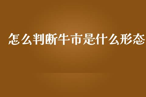 怎么判断牛市是什么形态_https://cj006.lansai.wang_外汇交易_第1张