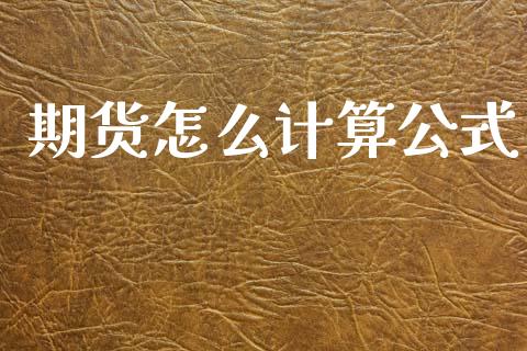 期货怎么计算公式_https://cj006.lansai.wang_债券资讯_第1张