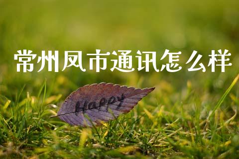 常州凤市通讯怎么样_https://cj006.lansai.wang_金融监管_第1张