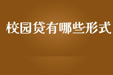 校园贷有哪些形式_https://cj006.lansai.wang_金融监管_第1张