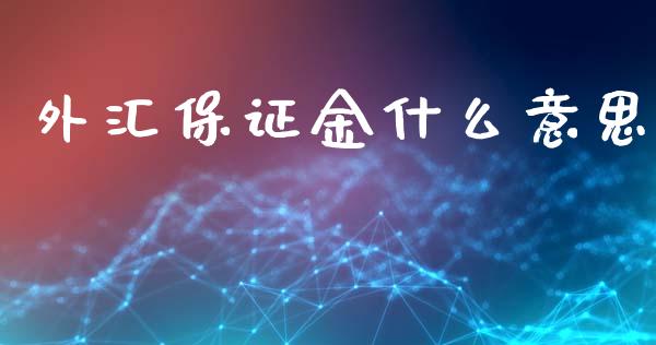 外汇保证金什么意思_https://cj006.lansai.wang_债券资讯_第1张