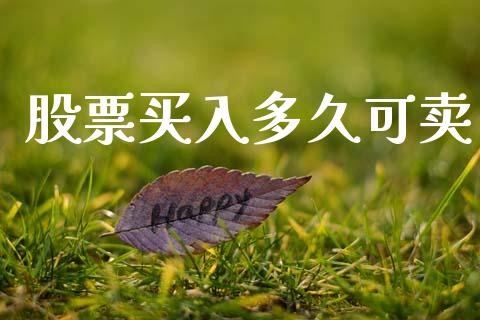 股票买入多久可卖_https://cj006.lansai.wang_外汇交易_第1张