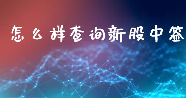 怎么样查询新股中签_https://cj006.lansai.wang_期货开户_第1张