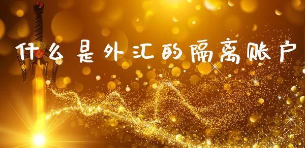 什么是外汇的隔离账户_https://cj006.lansai.wang_全球市场_第1张