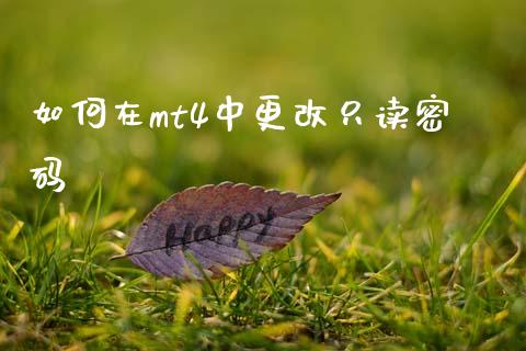 如何在mt4中更改只读密码_https://cj006.lansai.wang_债券资讯_第1张