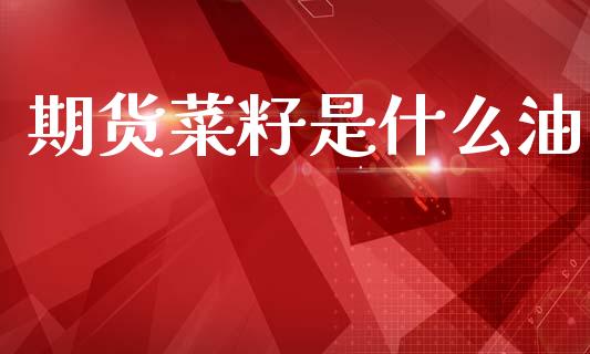期货菜籽是什么油_https://cj006.lansai.wang_财经新闻_第1张