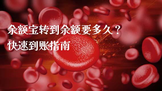 余额宝转到余额要多久？ 快速到账指南_https://cj006.lansai.wang_金融监管_第1张
