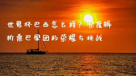 世界杯巴西怎么样？深度解析桑巴军团的荣耀与挑战_https://cj006.lansai.wang_全球市场_第1张
