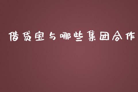 借贷宝与哪些集团合作_https://cj006.lansai.wang_全球市场_第1张