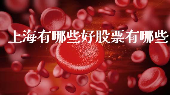 上海有哪些好股票有哪些_https://cj006.lansai.wang_外汇交易_第1张