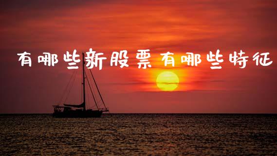 有哪些新股票有哪些特征_https://cj006.lansai.wang_财经新闻_第1张