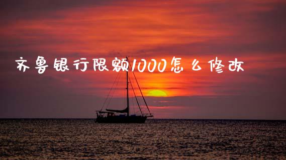 齐鲁银行限额1000怎么修改_https://cj006.lansai.wang_期货开户_第1张