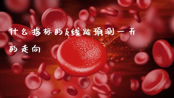 什么指标的k线能预测一天的走向_https://cj006.lansai.wang_期货开户_第1张