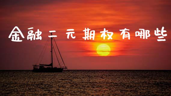 金融二元期权有哪些_https://cj006.lansai.wang_期货开户_第1张
