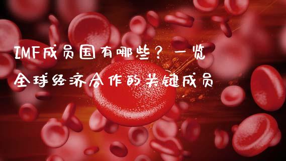 IMF成员国有哪些？一览全球经济合作的关键成员_https://cj006.lansai.wang_财经新闻_第1张