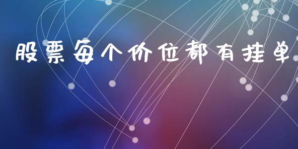 股票每个价位都有挂单_https://cj006.lansai.wang_财经新闻_第1张